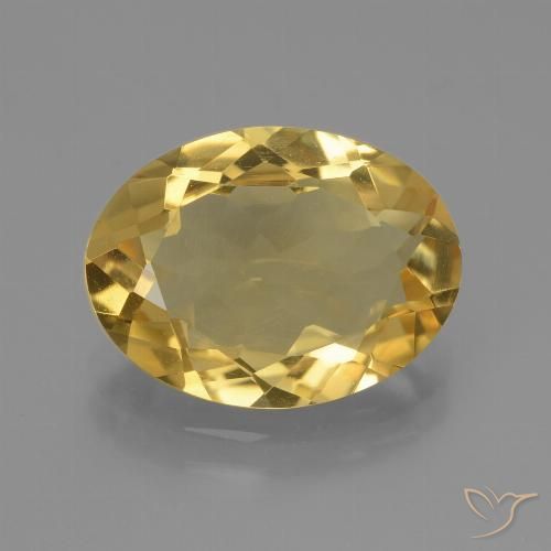4.24ct Naturale Oro medio Citrino, Ovale, VVS