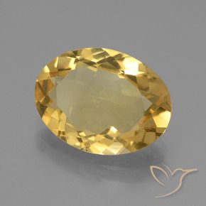 Citrino Oro medio naturale da 4.24 ct, Ovale, VVS
