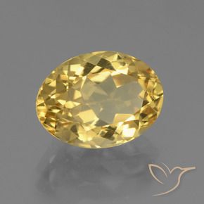 Citrino Dorato medio naturale da 4.40 ct, Ovale, VVS