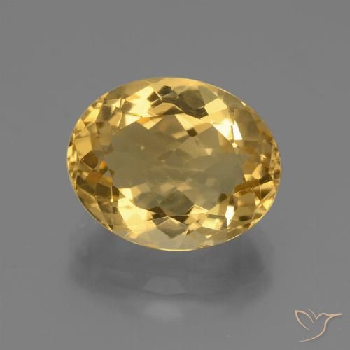 4.47ct Naturale Arancio dorato Citrino, Ovale, VVS