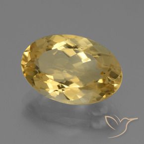 Citrino Dorato chiaro naturale da 4.82 ct, Ovale, VVS