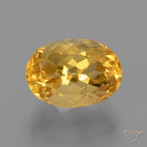 4.23ct Naturale Dorato medio Citrino, Ovale, VS-SI