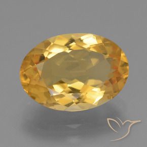 Citrino Arancio Dorato Profondo naturale da 4.44 ct, Ovale, VS