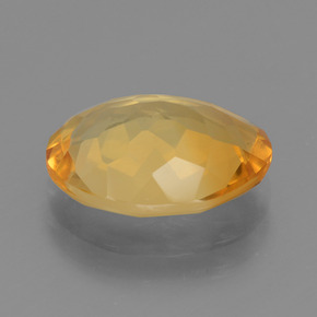 Citrino naturale dorato da 3,98 ct, taglio ovale, VVS