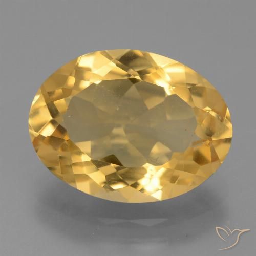 5.25ct Naturale Oro Citrino, Ovale, VVS-VS
