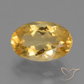 Citrino Oro medio naturale da 4.08 ct, Ovale, VVS-VS