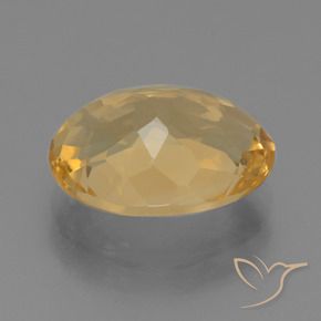Citrino Oro medio naturale da 4.39 ct, Ovale, VVS-VS