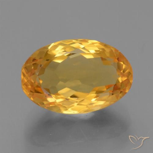 4.97ct Naturale Arancio dorato Citrino, Ovale, VVS