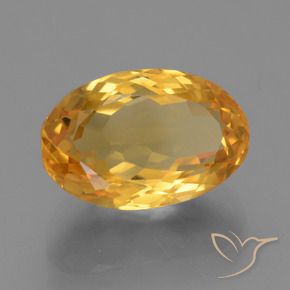 Citrino Arancio dorato naturale da 4.97 ct, Ovale, VVS