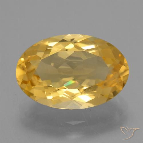 4.55ct Naturale Oro brillante Citrino, Ovale, VVS