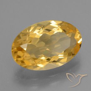 Citrino Oro brillante naturale da 4.55 ct, Ovale, VVS