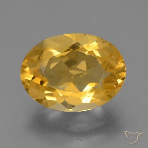 4.03ct Naturale Dorato scuro Citrino, Ovale, VVS