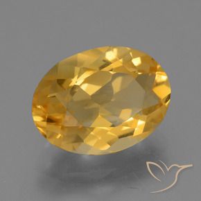 Citrino Dorato scuro naturale da 4.03 ct, Ovale, VVS