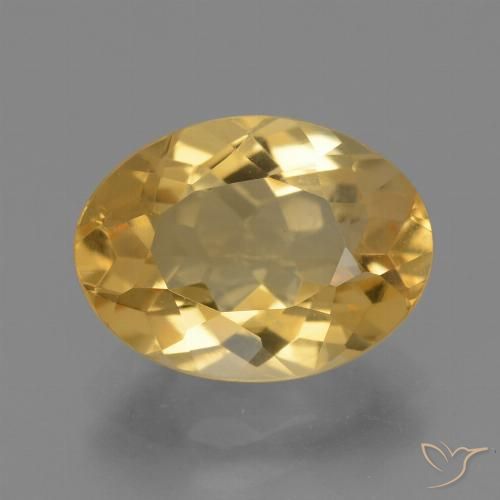 2.84ct Naturale Oro brillante Citrino, Ovale, VVS