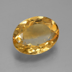 Citrino Arancio Dorato Profondo naturale da 3.75 ct, Taglio ovale, VVS-VS