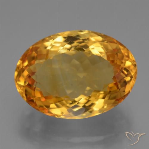 Citrino Arancio intenso-OroG naturale da 11.85 ct, Taglio ovale, VVS