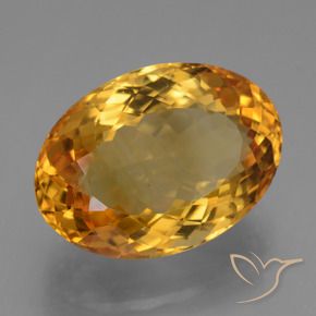 Citrino Arancio intenso-OroG naturale da 11.85 ct, Taglio ovale, VVS