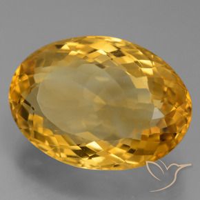 Citrino Arancio Dorato Profondo naturale da 12.93 ct, Ovale, VVS-VS