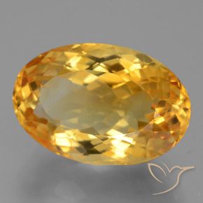 Citrino Arancio dorato naturale da 10.47 ct, Ovale, VVS-VS