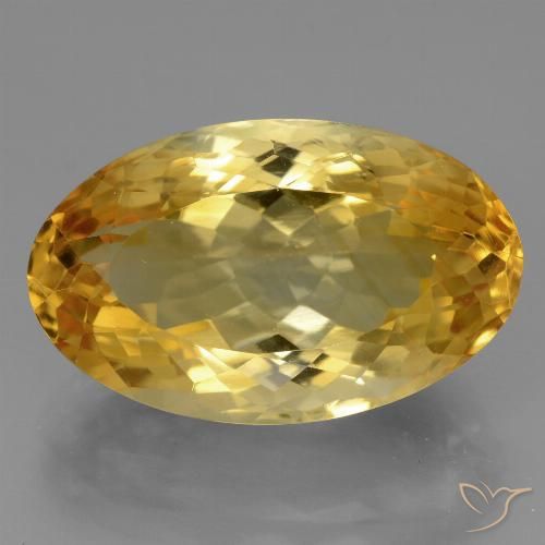 12.85ct Naturale Dorato scuro Citrino, Ovale, VVS