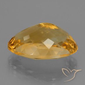 Citrino Arancio Dorato Profondo naturale da 11.96 ct, Taglio ovale, VVS-VS