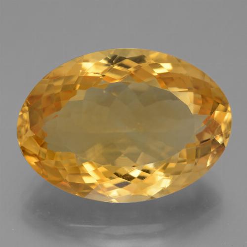 Citrino arancio dorato profondo naturale da 12,40 ct, taglio ovale, VVS