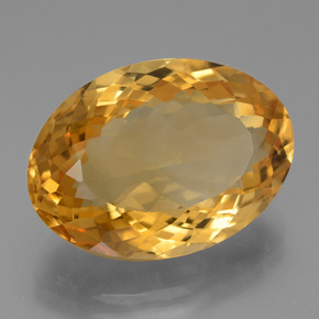 Citrino arancio dorato profondo naturale da 12,40 ct, taglio ovale, VVS