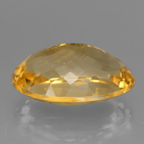 Citrino arancio dorato profondo naturale da 12,40 ct, taglio ovale, VVS