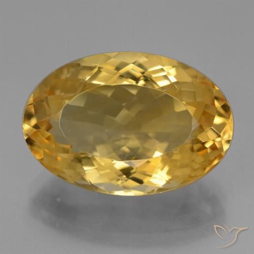 10.67ct Naturale Dorato medio Citrino, Ovale, VVS