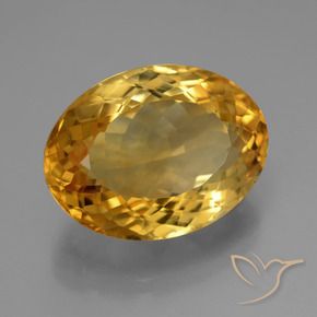 Citrino Arancio Dorato Profondo naturale da 11.77 ct, Ovale, VVS