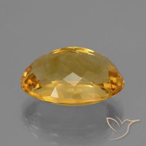 Citrino Arancio Dorato Profondo naturale da 11.77 ct, Ovale, VVS
