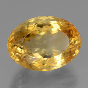 Citrino Arancio Dorato Profondo naturale da 18.16 ct, Taglio ovale, VVS