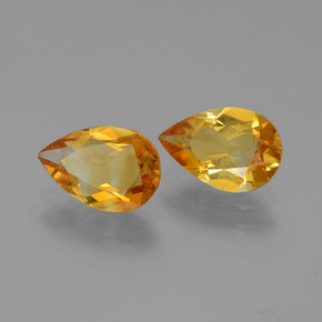 Gemme di Citrino Arancio Scuro-Oro naturale da 2.13 ct, Forma a pera, VVS