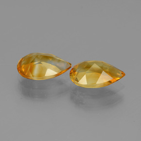 Gemme di Citrino Arancio Scuro-Oro naturale da 2.13 ct, Forma a pera, VVS