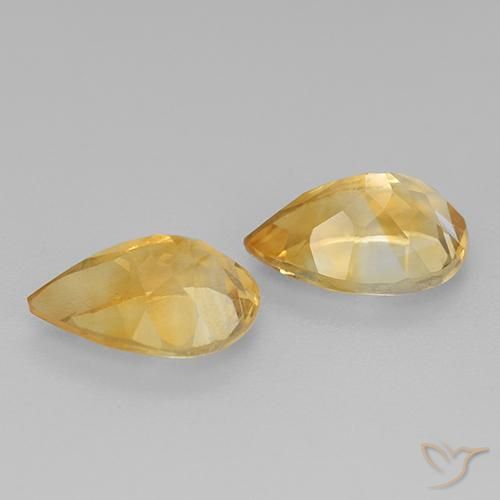 Gemme di Citrino Dorato naturale da 2.34 ct, Forma a pera, VVS-VS