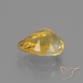 Citrino Arancio dorato naturale da 1.27 ct, Forma a pera, VVS