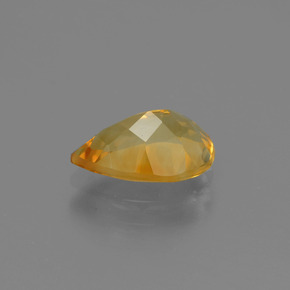 Citrino naturale giallo da 1,06 ct, taglio a pera, VVS