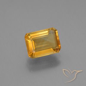 Citrino Arancio-Oro naturale da 1.65 ct, Ottagonale / Taglio smeraldo, VVS-VS