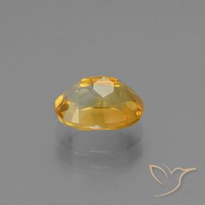 Citrino naturale dorato da 1,33 ct, taglio ovale, VS
