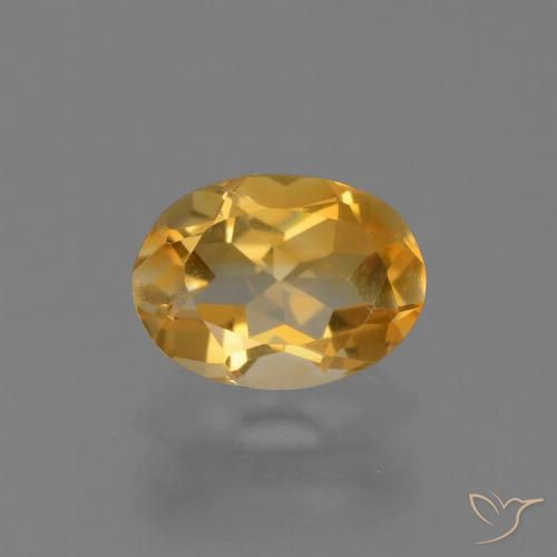 Citrino Arancio Medio naturale da 1.00 ct, Taglio ovale, VS