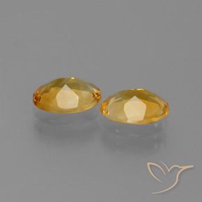 Gemme di Citrino Arancio medio-chiaro-oroG naturale da 1.82 ct, Ovale, VS