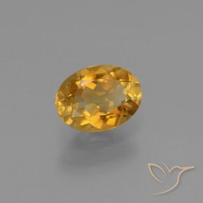 Citrino naturale dorato da 1,05 ct, taglio ovale, VS