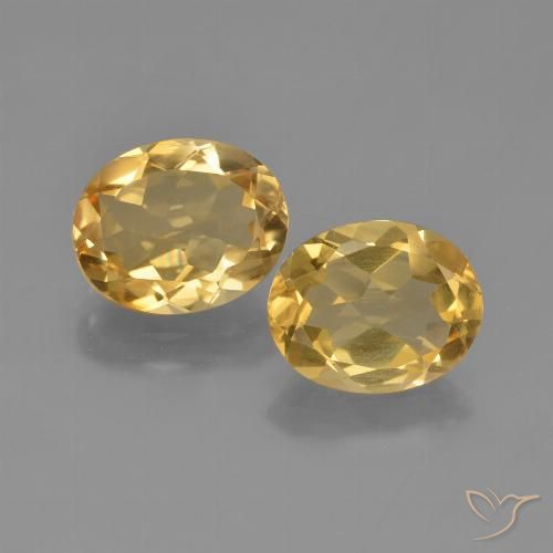 4.11ctw Naturale Arancio dorato Citrino, Ovale, VVS-VS