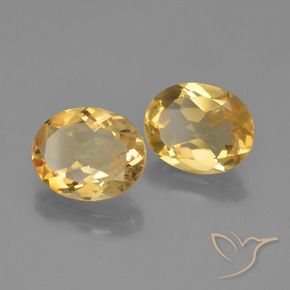 Gemme di Citrino Arancio dorato naturale da 4.11 ct, Ovale, VVS-VS