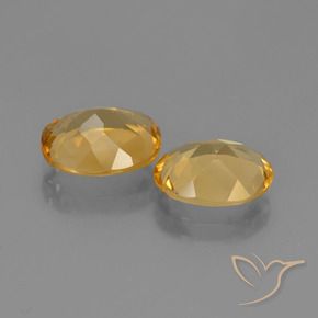 Gemme di Citrino Arancio dorato naturale da 4.11 ct, Ovale, VVS-VS