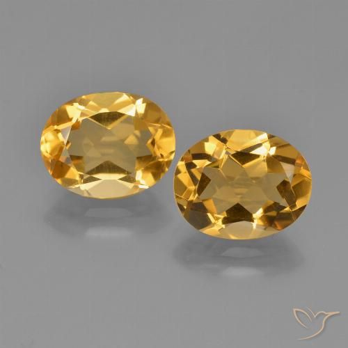 4.34ctw Naturale Oro profondo Citrino, Ovale, VVS