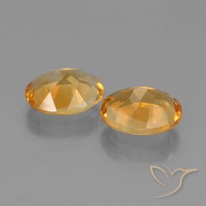 Gemme di Citrino Dorato medio-scuro naturale da 4.46 ct, Ovale, VVS-VS
