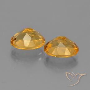 Gemme di Citrino Dorato medio-scuro naturale da 4.84 ct, Ovale, VVS-VS
