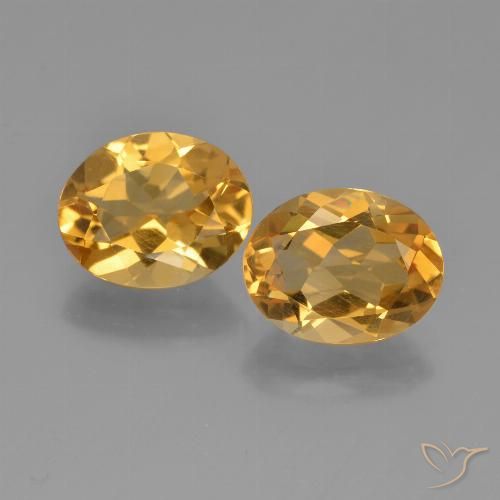 4.27ctw Naturale Arancio-Oro Citrino, Ovale, VVS