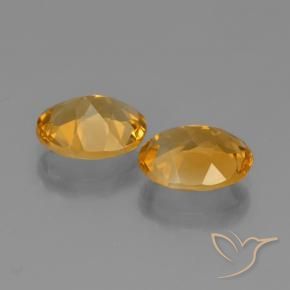Gemme di Citrino Arancio-Oro naturale da 4.27 ct, Ovale, VVS